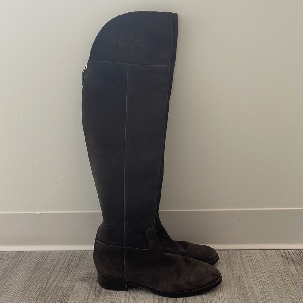 Tory Burch Suede Knee High Boots